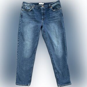 L.L. Bean Signature Organic Cotton Flannel Lined Jeans - Size 16 Regular - EUC